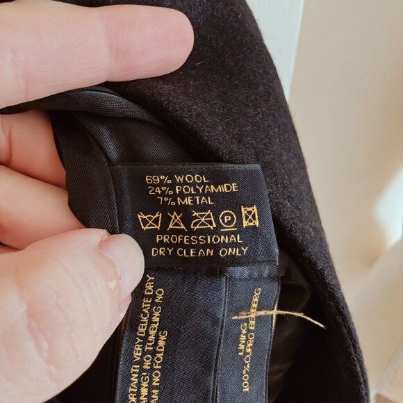 Pauw Amsterdam Black Wool Long Vest L - Picture 8 of 11